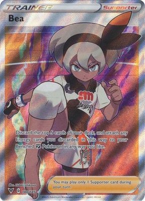 Bea - 180/185 [Full Art Ultra Rare] // Pokémon kaart (Vivid Voltage)