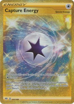 Capture Energy - 201/189 [Gold Secret Rare] // Pokémon kaart (Darkness Ablaze)