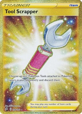 Tool Scrapper - 208/192 [Gold Secret rare] // Pokémon kaart (Rebel Clash)