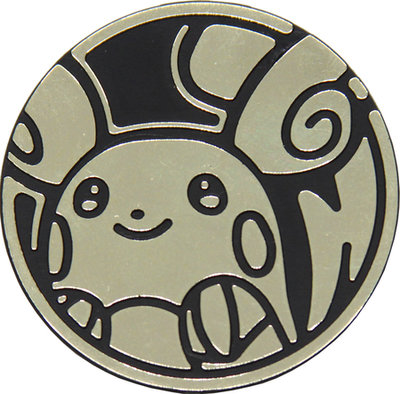 Pokemon Alolan Raichu Collectible Coin (Gold)