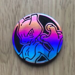 Pokemon Mewtwo Munt - Collectible Coin (Purple Mirror Holofoil)