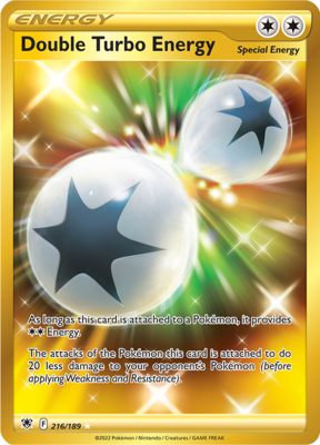 Double Turbo Energy - 216/189 - Secret Rare // Pokémon kaart (Astral Radiance)