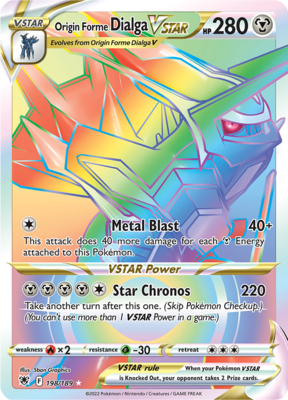 Origin Forme Dialga VSTAR - 198/189 - Hyper Rare // Pokémon kaart (Astral Radiance)
