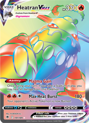 Heatran VMAX - 191/189 - Hyper Rare // Pokémon kaart (Astral Radiance)