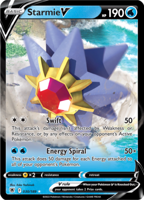 Starmie V - 030/189 - Ultra Rare // Pokémon kaart (Astral Radiance)