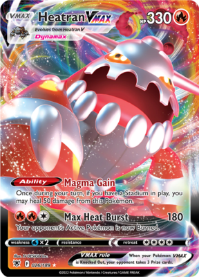 Heatran VMAX - 026/189 - Ultra Rare // Pokémon kaart (Astral Radiance)