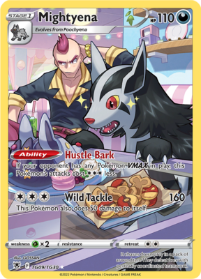 Mightyena - TG09/TG30 - Ultra Rare // Pokémon kaart (Astral Radiance)