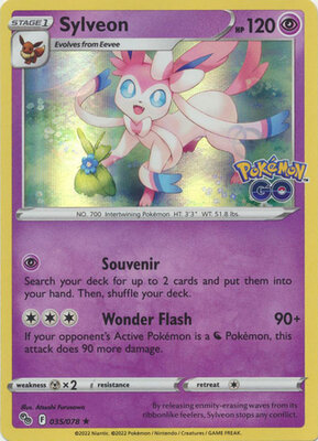 Sylveon - 035/078 - Holo Rare // Pokémon kaart (Pokémon GO)