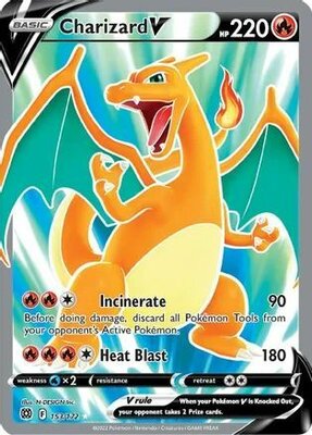 Charizard V - 153/172 - Full Art Ultra Rare // Pokémon kaart (Brilliant Stars)