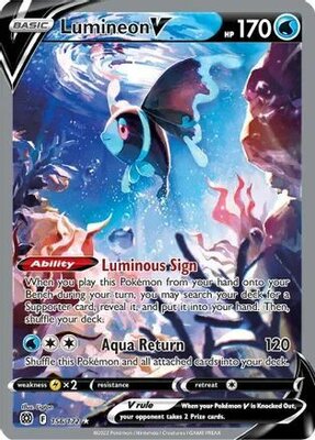 Lumineon V - 156/172 - Alternate Art Ultra Rare // Pokémon kaart (Brilliant Stars)