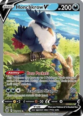 Honchkrow V - 162/172 - Alternate Art Ultra Rare // Pokémon kaart (Brilliant Stars)