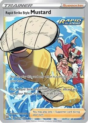 Rapid Strike Style Mustard - TG27/TG30 - Ultra Rare // Pokémon kaart (Brilliant Stars)