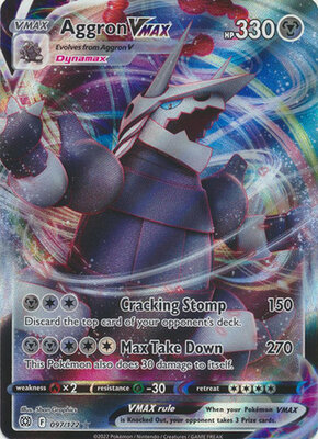 Aggron VMAX - 097/172 - Ultra Rare // Pokémon kaart (Brilliant Stars)