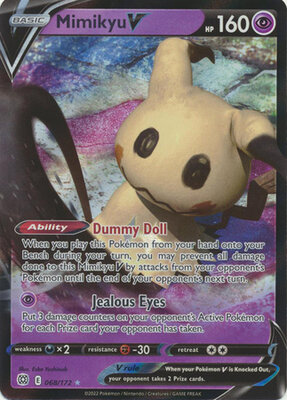 Mimikyu V - 068/172 - Ultra Rare // Pokémon kaart (Brilliant Stars)