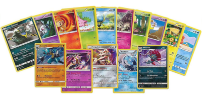 STARTERS Pokémon kaarten bundel: 20 Pokémon kaarten inclusief 5 zeldzaam en glimmende (holografische) kaarten