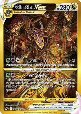 Giratina VSTAR - GG69/GG70  - Gold Secret/ Pokémon kaart (Crown Zenith)