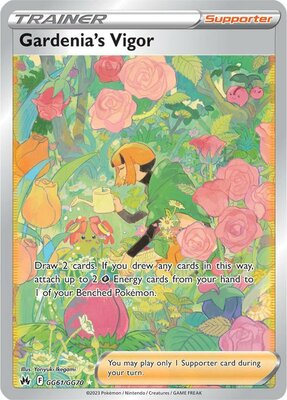 Gardenia's Vigor - GG61/GG70  -Full Art Ultra Rare / Pokémon kaart (Crown Zenith)