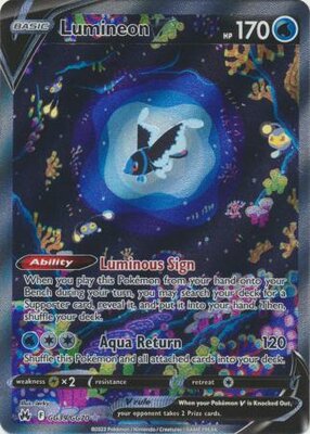 Lumineon V - GG39/GG70 -Ultra Rare / Pokémon kaart (Crown Zenith)