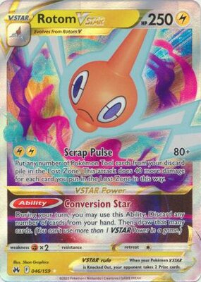 Rotom VSTAR - 046/159 - Ultra Rare / Pokémon kaart (Crown Zenith)