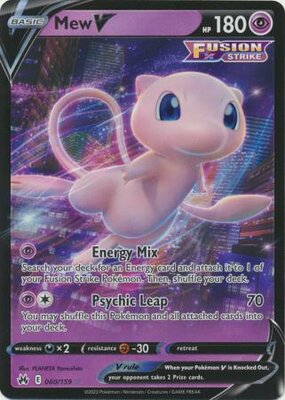 Mew V - 060/159  - Holo Rare / Pokémon kaart (Crown Zenith)