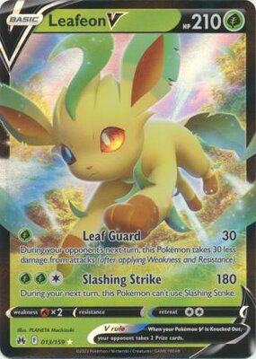 Leafeon V - 013/159 - Ultra Rare / Pokémon kaart (Crown Zenith)