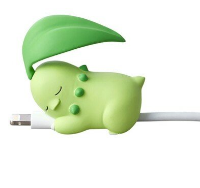 Sleepy Chikorita kabel bijter (charger charm)