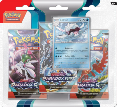 Pokémon – Paradox Rift – 3 Pack Blister Cetitan