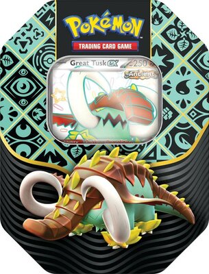 Pokémon- Paldean Fates Tin – Great Tusk