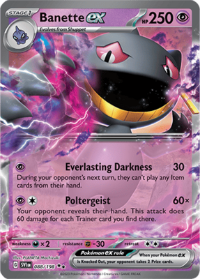 Banette EX - SVI 088 - Pokémon kaart (Scarlet & Violet)