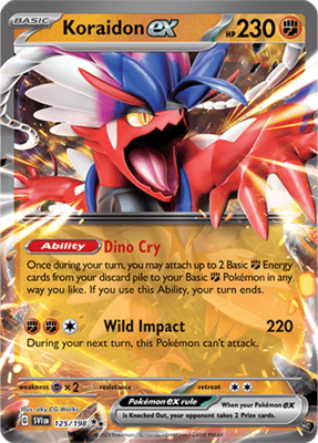 Koraidon EX - SVI 125 - Pokémon kaart (Scarlet & Violet)