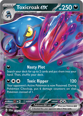 Toxicroak EX - SVI 131 - Pokémon kaart (Scarlet & Violet)