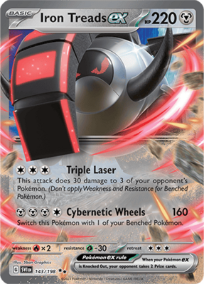 Iron Treads EX - SVI 143 - Pokémon kaart (Scarlet & Violet)