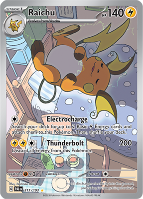 Raichu Illustration Rare - PAL 211 - Pokémon kaart (Scarlet & Violet - Paldea Evolved)