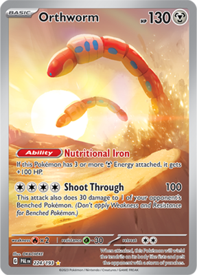 Orthworm Illustration Rare - PAL 224 - Pokémon kaart (Scarlet & Violet - Paldea Evolved)