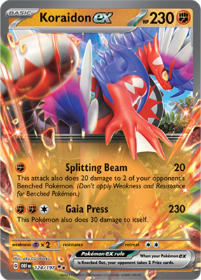Koraidon EX Double Rare - OBF 124 - Pokémon kaart (Scarlet & Violet - Obsidian Flames)