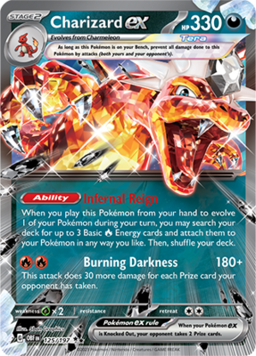 Charizard EX Double Rare - OBF 125 - Pokémon kaart (Scarlet & Violet - Obsidian Flames)