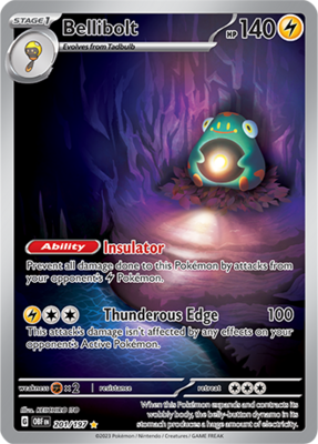 Bellibolt Illustration Rare - OBF 201 - Pokémon kaart (Scarlet & Violet - Obsidian Flames)
