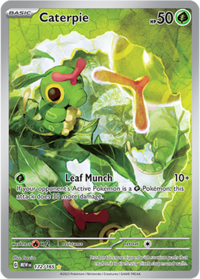 Caterpie Illustration Rare - MEW 172 - Pokémon kaart (Scarlet & Violet - 151)