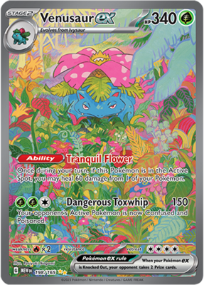 Venusaur EX Special Illustration Rare - MEW 198 - Pokémon kaart (Scarlet & Violet - 151)