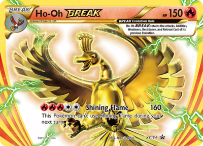 Ho-Oh BREAK XY154 - Oversized Pokemon Kaart