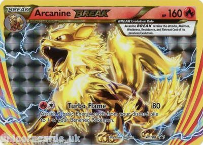 Arcanine BREAK XY180 - Oversized Pokemon Kaart