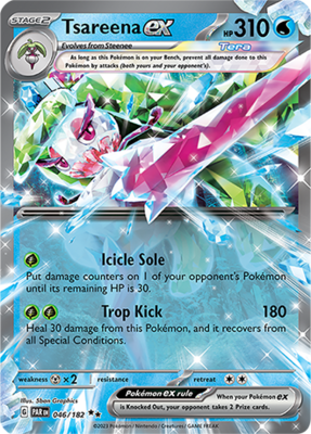 Tsareena EX Double Rare - PAR 046 - Pokémon kaart (Scarlet & Violet - Paradox Rift)