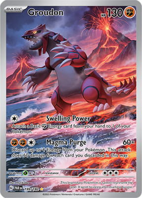 Groudon Illustration Rare - PAR 199 - Pokémon kaart (Scarlet & Violet - Paradox Rift)