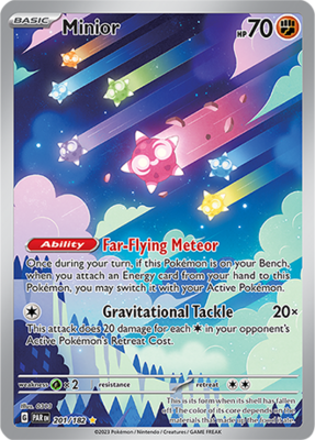 Minior Illustration Rare - PAR 201 - Pokémon kaart (Scarlet & Violet - Paradox Rift)