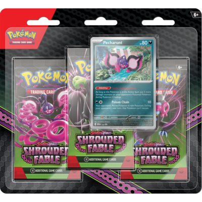 Pokemon -Shrouded Fable 3 Booster Blister: Pecharunt