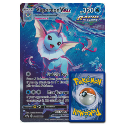 Vaporeon VMAX SWSH182 - Oversized Pokemon Kaart