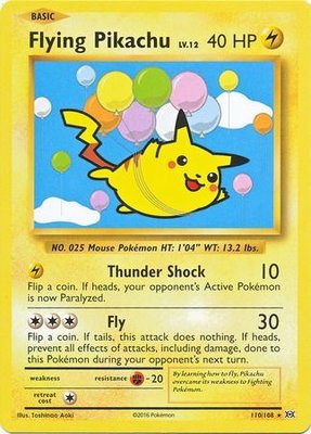 Flying Pikachu - 110/108 - Secret Rare
