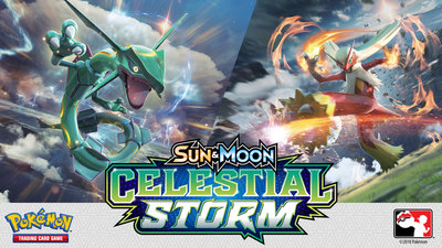 15 Sun & Moon Celestial Storm kaarten (1 glimmend