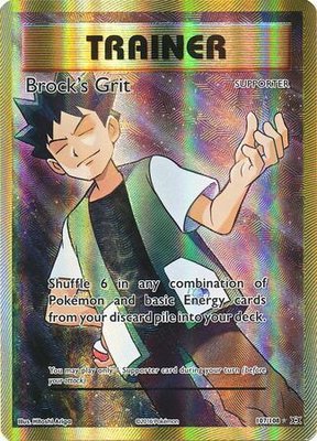 Brock's Grit Full Art - Ultra Zeldzame Pokémon kaart
