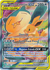 Eevee Snorlax GX Full Art (TAG TEAM)